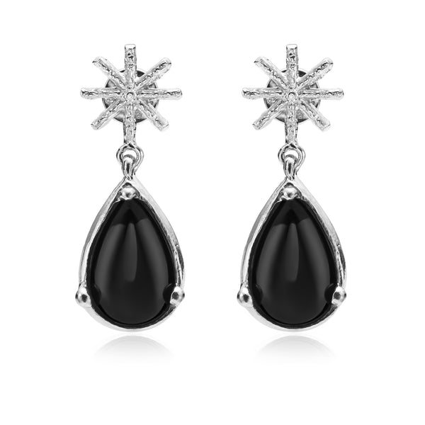 Black GemstoneMidnight Whisper Mood Earring