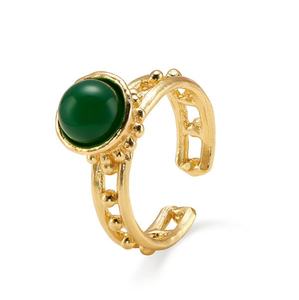 Emerald Grille Ring