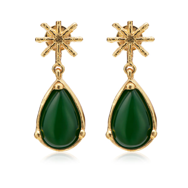 Emerald Midnight Whisper Mood Earring