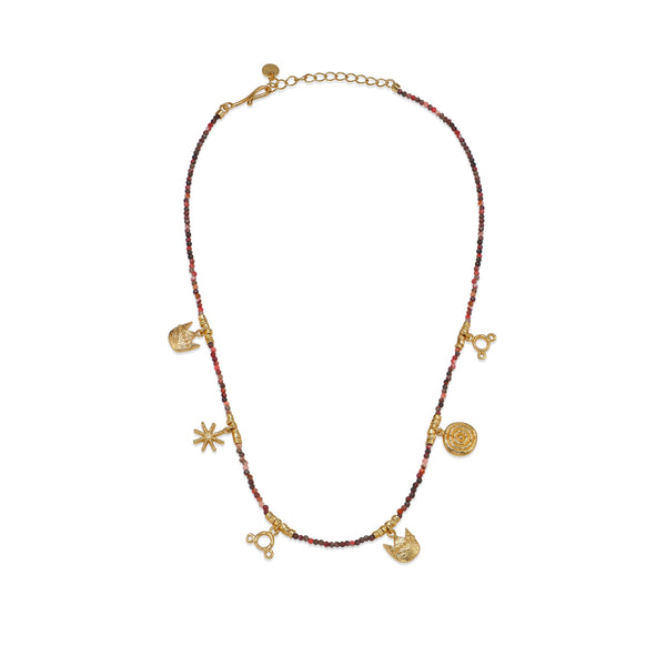Heartbeat Spectrum Beaded Necklace