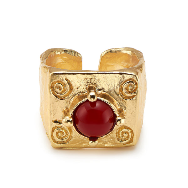 Ruby Serenity Symbol Ring
