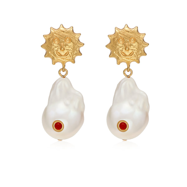 Smile Core Soft Baroque Pearl Earrings